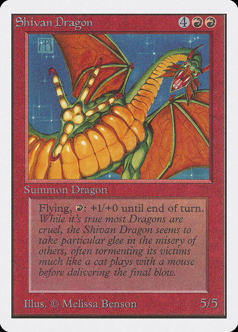 Shivan Dragon (175) [Unlimited Edition]