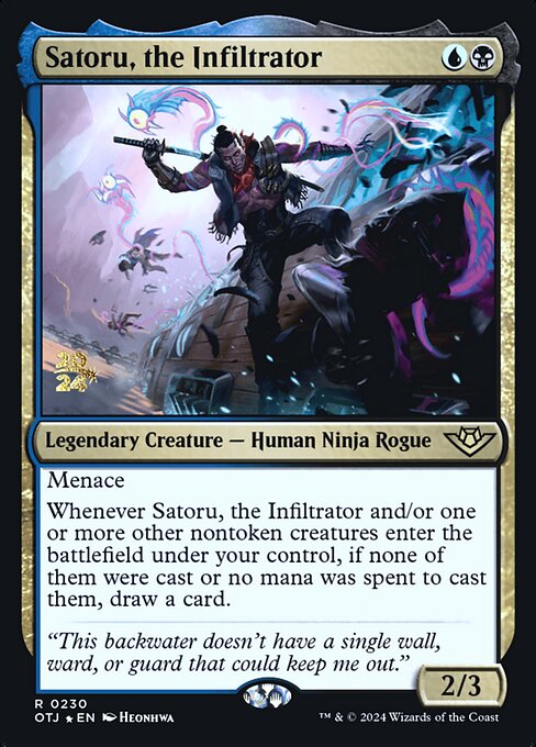 Satoru, the Infiltrator (230s) [Outlaws of Thunder Junction Promos]