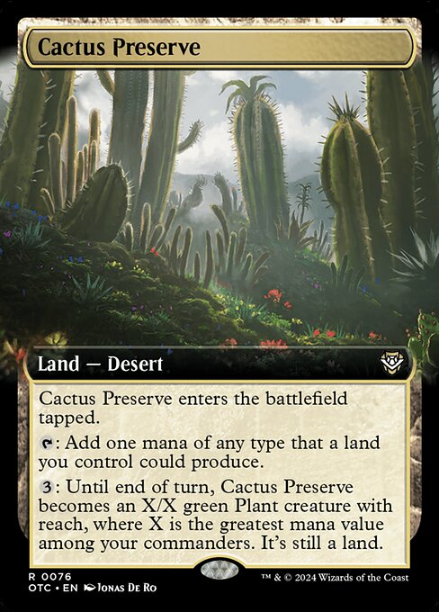 Cactus Preserve (76) [Outlaws of Thunder Junction Commander]