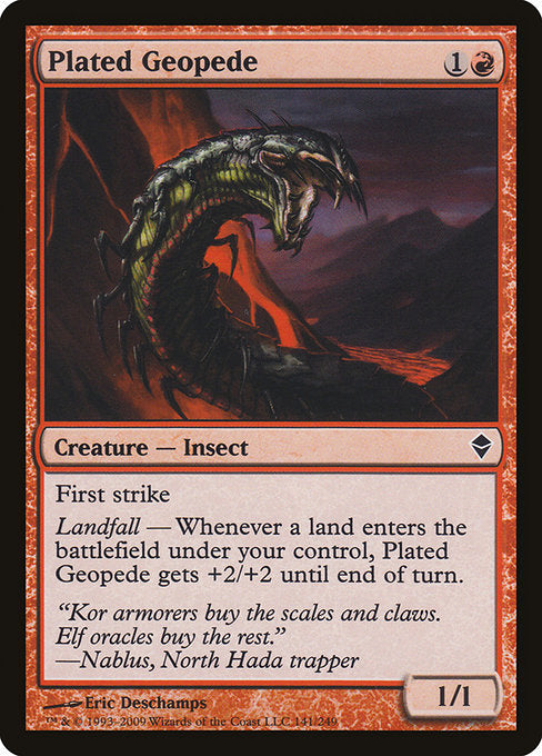Plated Geopede (141) [Zendikar]