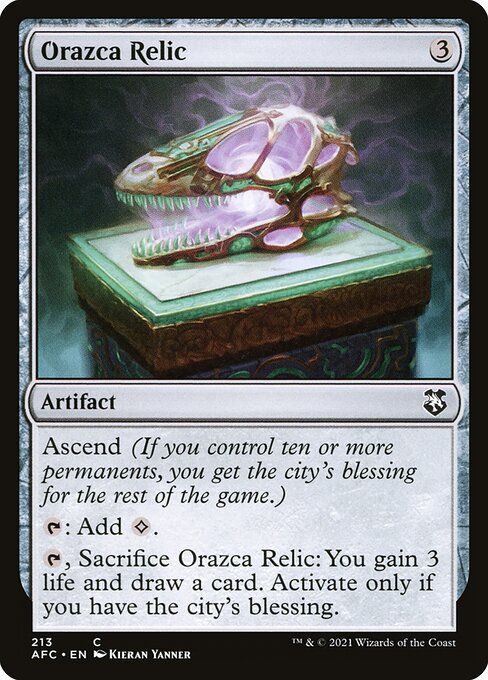 Orazca Relic (213) [Forgotten Realms Commander]