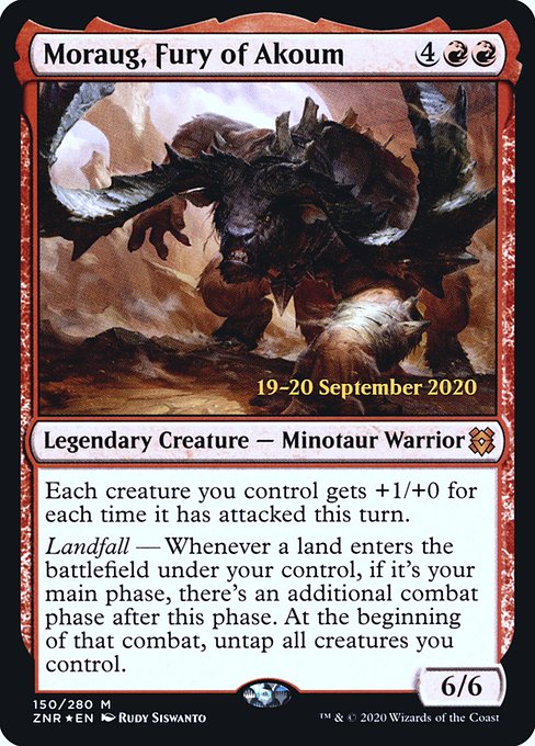 Moraug, Fury of Akoum (150s) [Zendikar Rising Promos]