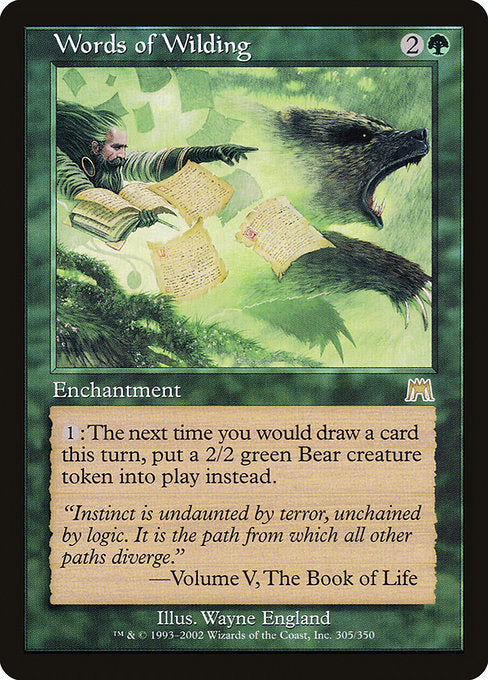 Words of Wilding (305) [Onslaught]