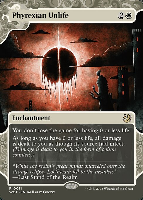 Phyrexian Unlife (11) [Wilds of Eldraine: Enchanting Tales] [Showcase, Borderless]
