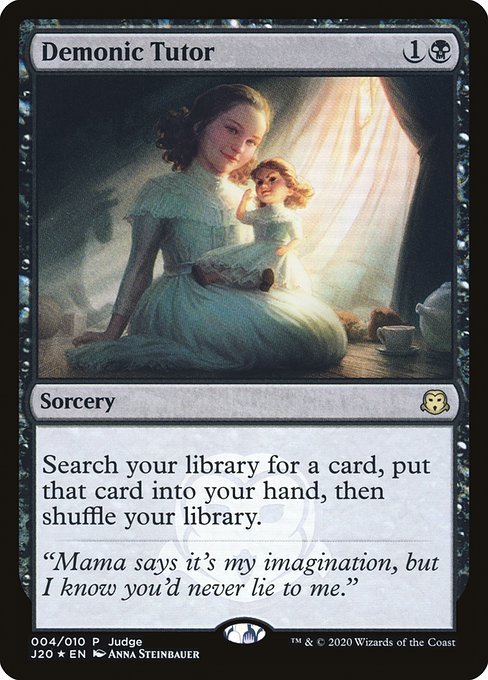 Demonic Tutor (4) [Judge Gift Cards 2020]