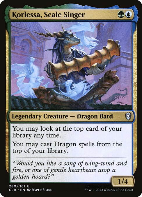 Korlessa, Scale Singer (280) [Commander Legends: Battle for Baldur's Gate]
