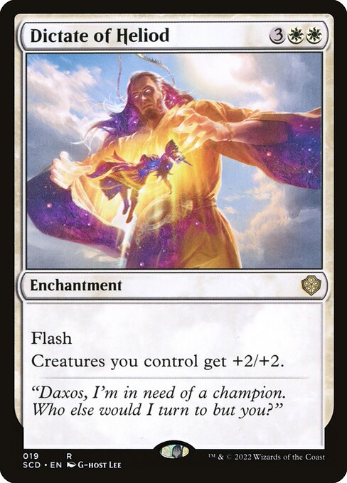 Dictate of Heliod (19) [Starter Commander Decks]