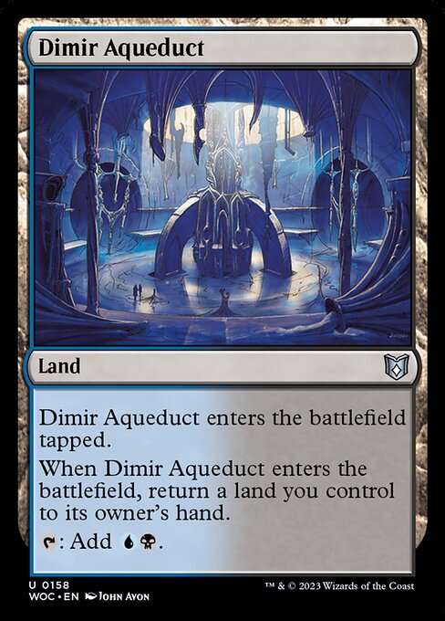 Dimir Aqueduct (158) [Wilds of Eldraine Commander]
