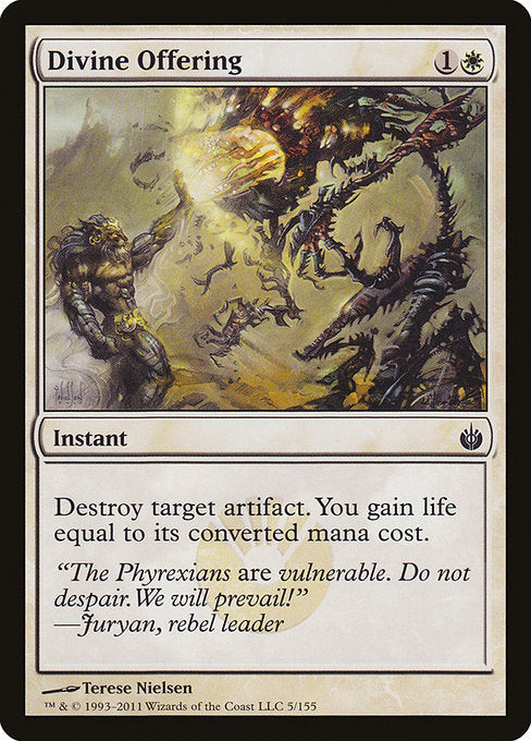 Divine Offering (5) [Mirrodin Besieged]