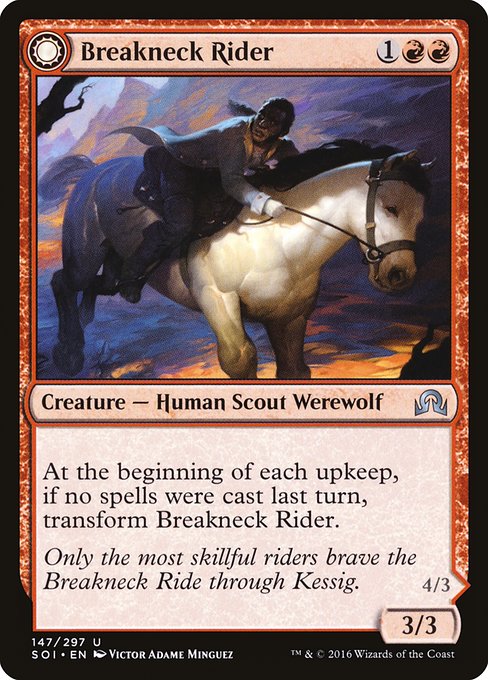 Breakneck Rider // Neck Breaker (147) [Shadows over Innistrad]