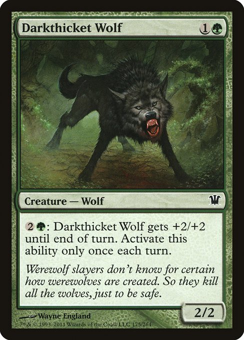 Darkthicket Wolf (175) [Innistrad]