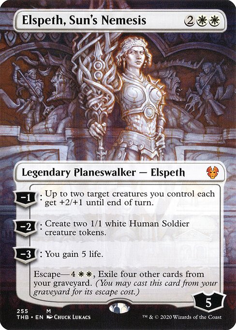 Elspeth, Sun's Nemesis (255) [Theros Beyond Death] [Borderless]