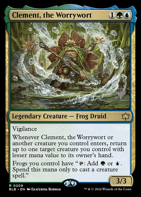 Clement, the Worrywort (209p) [Bloomburrow Promos]