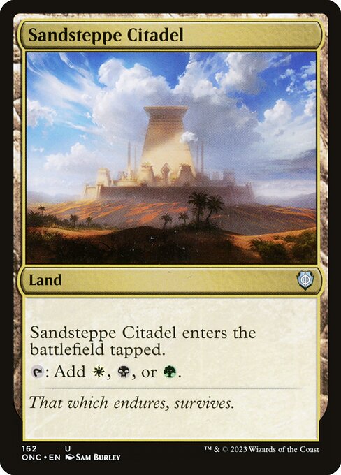 Sandsteppe Citadel (162) [Phyrexia: All Will Be One Commander]