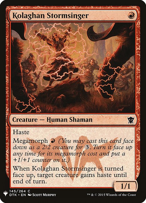 Kolaghan Stormsinger (DTK-145) [The List]