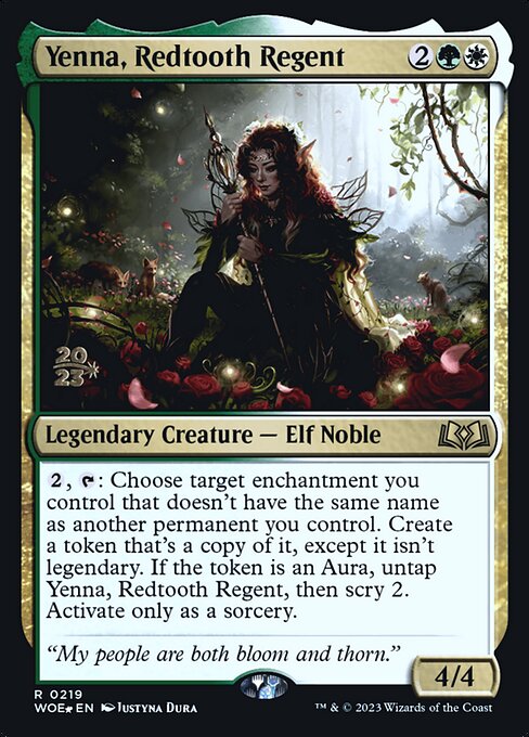 Yenna, Redtooth Regent (219s) [Wilds of Eldraine Promos]