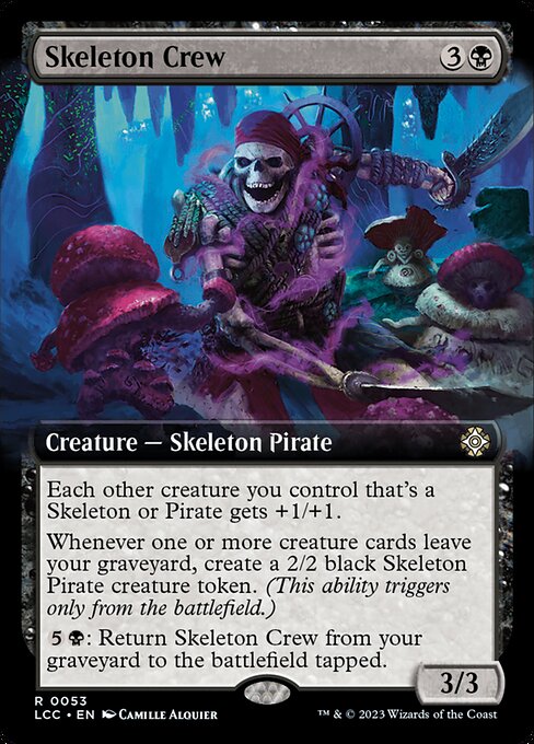 Skeleton Crew (53) [The Lost Caverns of Ixalan Commander] [Extended Art]