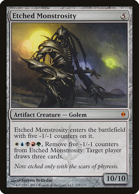 Etched Monstrosity (135) [New Phyrexia]