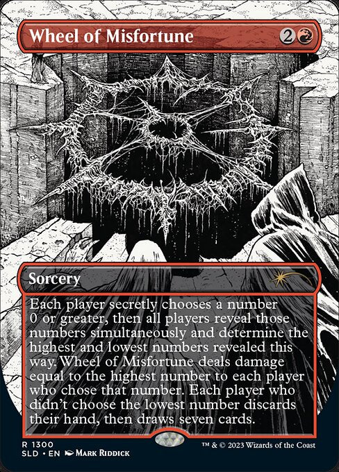 Wheel of Misfortune (1300) [Secret Lair Drop] [Borderless]