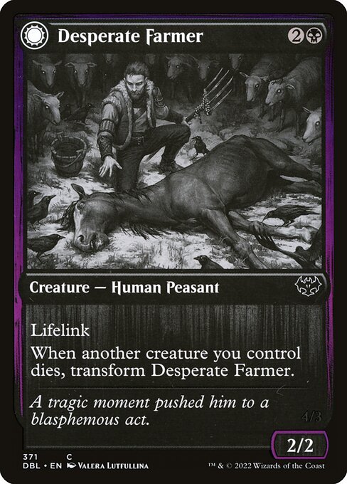 Desperate Farmer // Depraved Harvester (371) [Innistrad: Double Feature]
