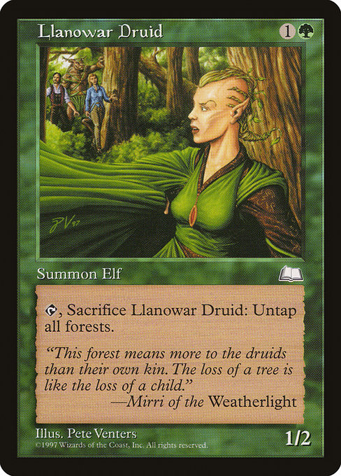 Llanowar Druid (133) [Weatherlight]