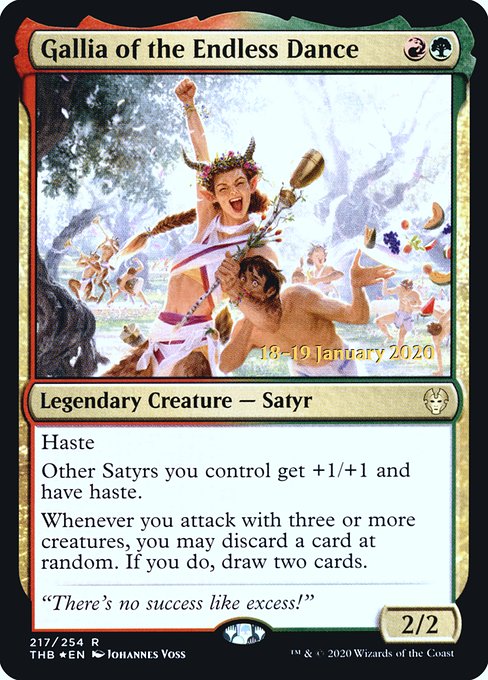 Gallia of the Endless Dance (217s) [Theros Beyond Death Promos]