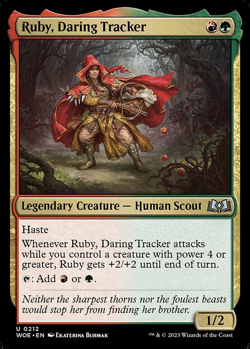Ruby, Daring Tracker (212) [Wilds of Eldraine]