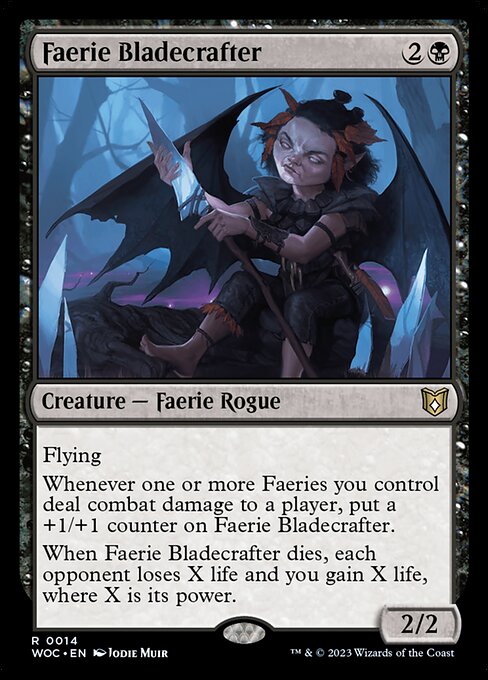 Faerie Bladecrafter (14) [Wilds of Eldraine Commander]