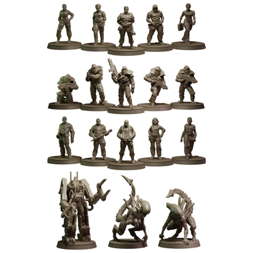 Alien Rpg Miniatures Set Rapture Protocol