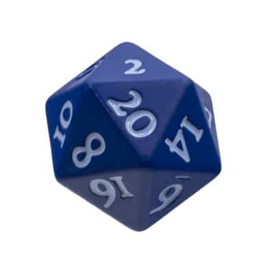 Ultra Pro Dice Heavy Metal Vivid Blue Set of 2 D20 - A Muse N Games