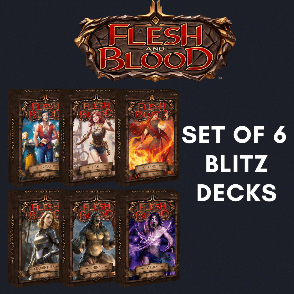 Flesh and Blood History Pack 1 Set of 6 Blitz Decks